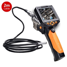 Crazyfire ® 3,5 Zoll LCD-Monitor-Endoskop-Kamera (2.01 meters/Probe Kabel 2 m, Durchmesser: 8,2 mm Endoskop mit 1 CREE LED-Taschenlampe, 0,3 MP Cmos-Kamera - 1