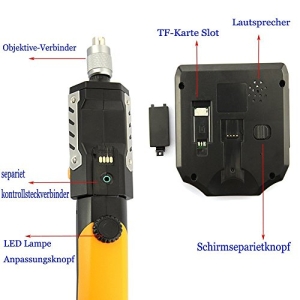 DBPOWER® 3,5 Zoll LCD Inspektionskamera 5.5mm Endoskop 3M Wasserdicht 