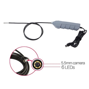 DBPOWER 5.5MM Schlank-Endoskop IP67 Wasserdichtes Endoskop USB